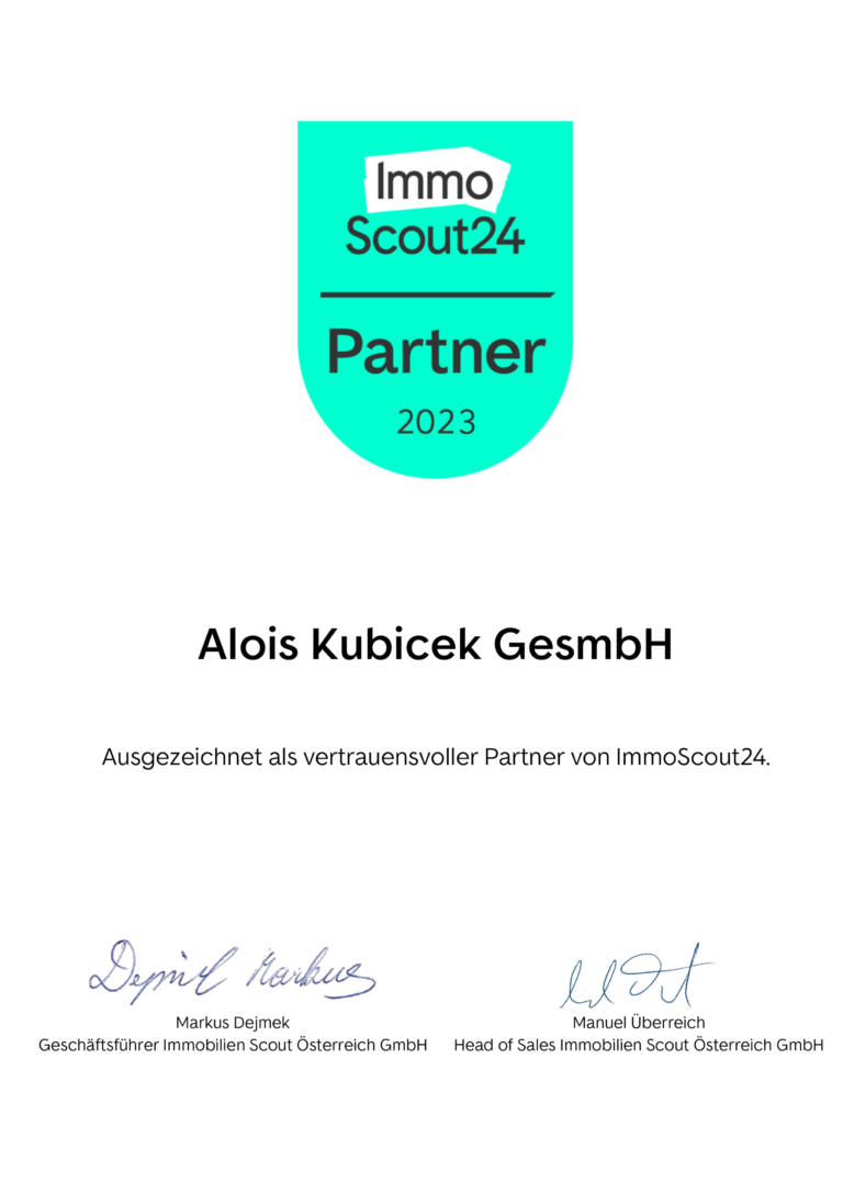 ImmoScout24-Partner-Urkunde